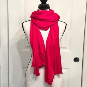 New Jenni Women's Lightweight Red Scarf Shawl Wrap, One Size